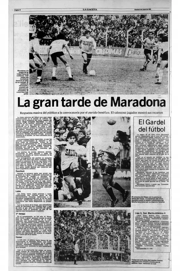 Las veces que el fútbol trajo a Maradona a Tucumán