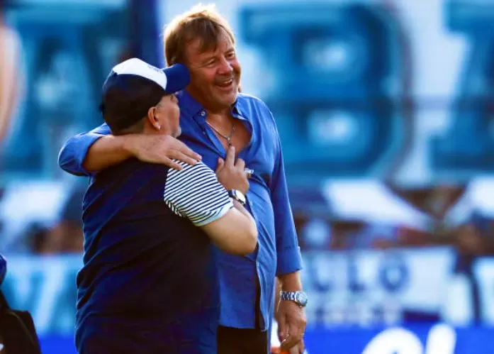 Diego Maradona y Ricardo Zielinski.
