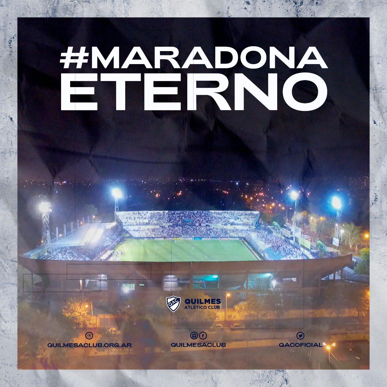 A las 22 encenderán las luces de los estadios para homenajear a Maradona