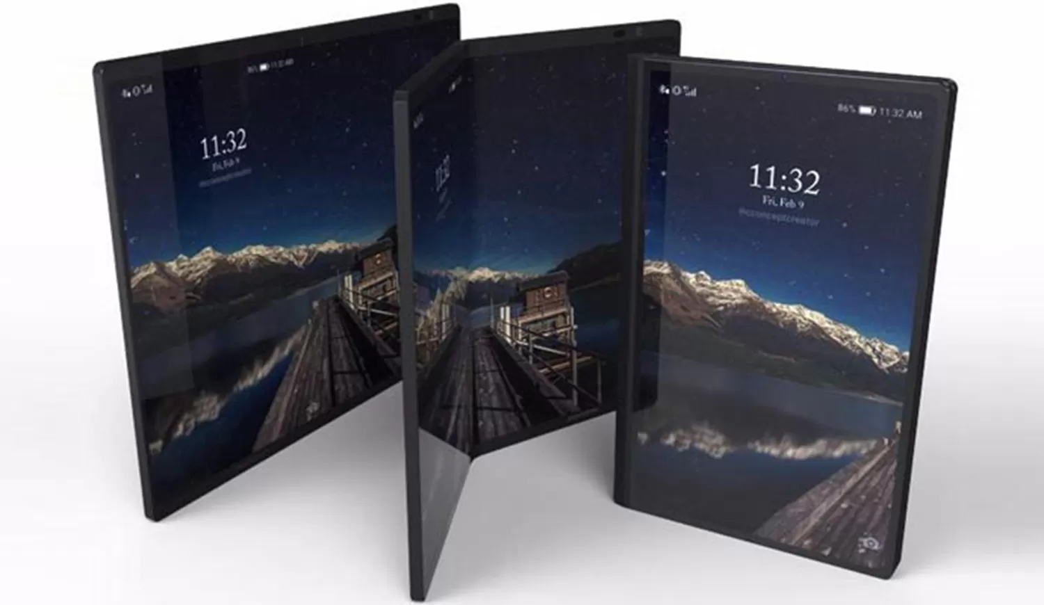 Novedades de Samsung: un dispositivo con tres pantallas plegables