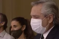 El Presidente de la Nación, emocionado en el velatorio de Maradona