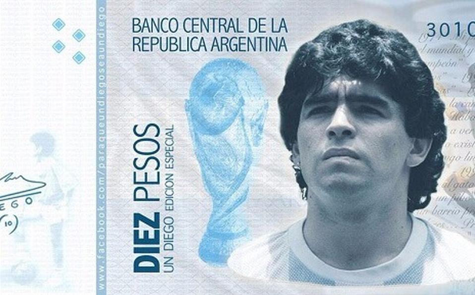 Encuesta: ¿te gustaría que se cree un billete con la cara de Diego Maradona?