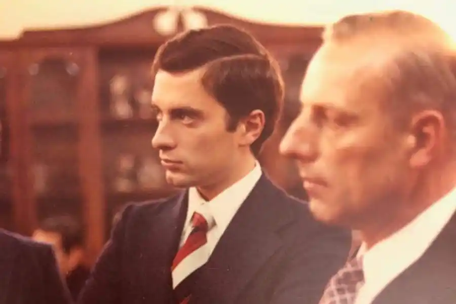 Eduardo Di Bacco junto a su hijo Rodolfo.