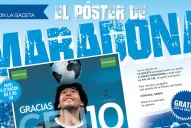 El póster de Maradona, gratis con LA GACETA 