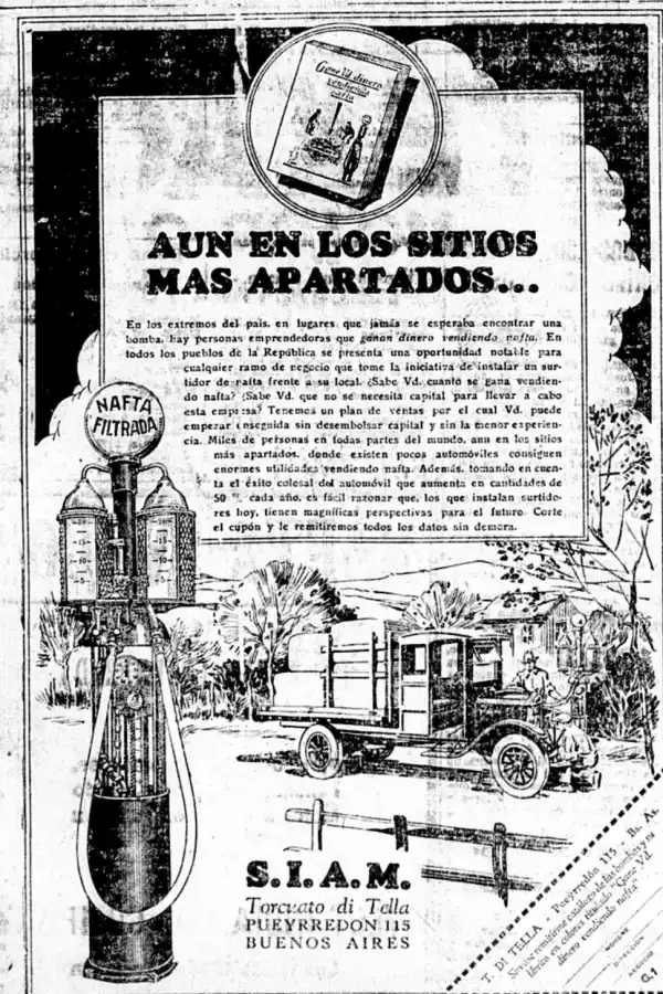 VENTA. Las bombas eran provistas por la firma argentina Siam.