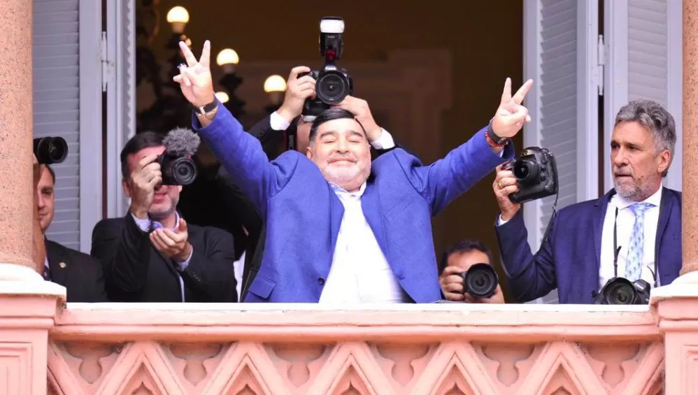 DIFERENCIAS. Macri admitió que mantuvo muchos desencuentros con Maradona, pero precisó que siempre se debió a cuestiones políticas.