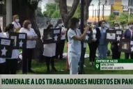 Autoconvocados de la salud homenajearon a los fallecidos y ratificaron el reclamo salarial