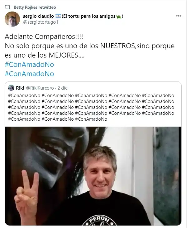 #ConAmadoNo: Betty Rojkés dio su apoyo a Boudou e invitó a firmar un petitorio en su defensa