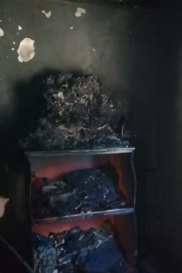 TRAGEDIA. Al asesinato de Luis Espinoza, por parte de policías, se sumó un incendió que devoró todo lo que tenía la familia del trabajador rural.