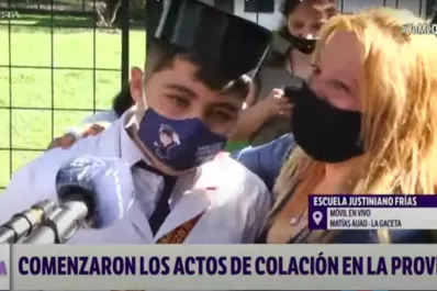 Actos de egresados: siento tristeza porque me estoy alejando de mis compañeros”