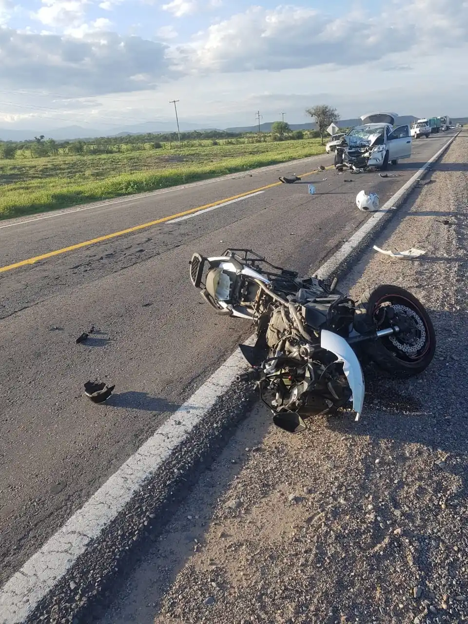 LA ESCENA. El accidente ocurrió sobre ruta 9, entre Vipos y Ticucho. 