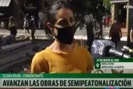 Una comerciante dijo que las obras en la 25 de Mayo afectaron las ventas