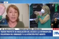 Debate por el aborto: una diputada con covid participó de la sesión desde un sanatorio