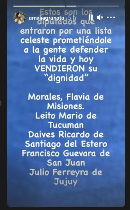 Aborto: Amalia Granata dijo que el diputado Mario Leito vendió su dignidad