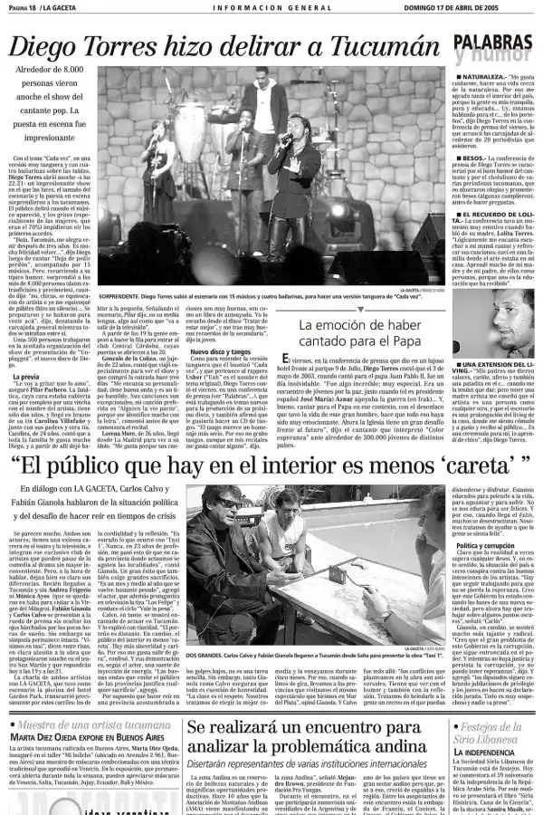 Las visitas de Carlín Calvo a Tucumán y una declaración sobre el público del interior