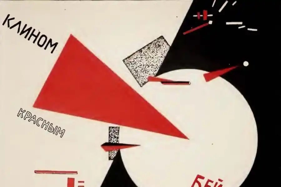 ATRAPAR LA REALIDAD ENTRE LÍNEAS Y PLANOS. La geometría y los colores básicos de la revolución.