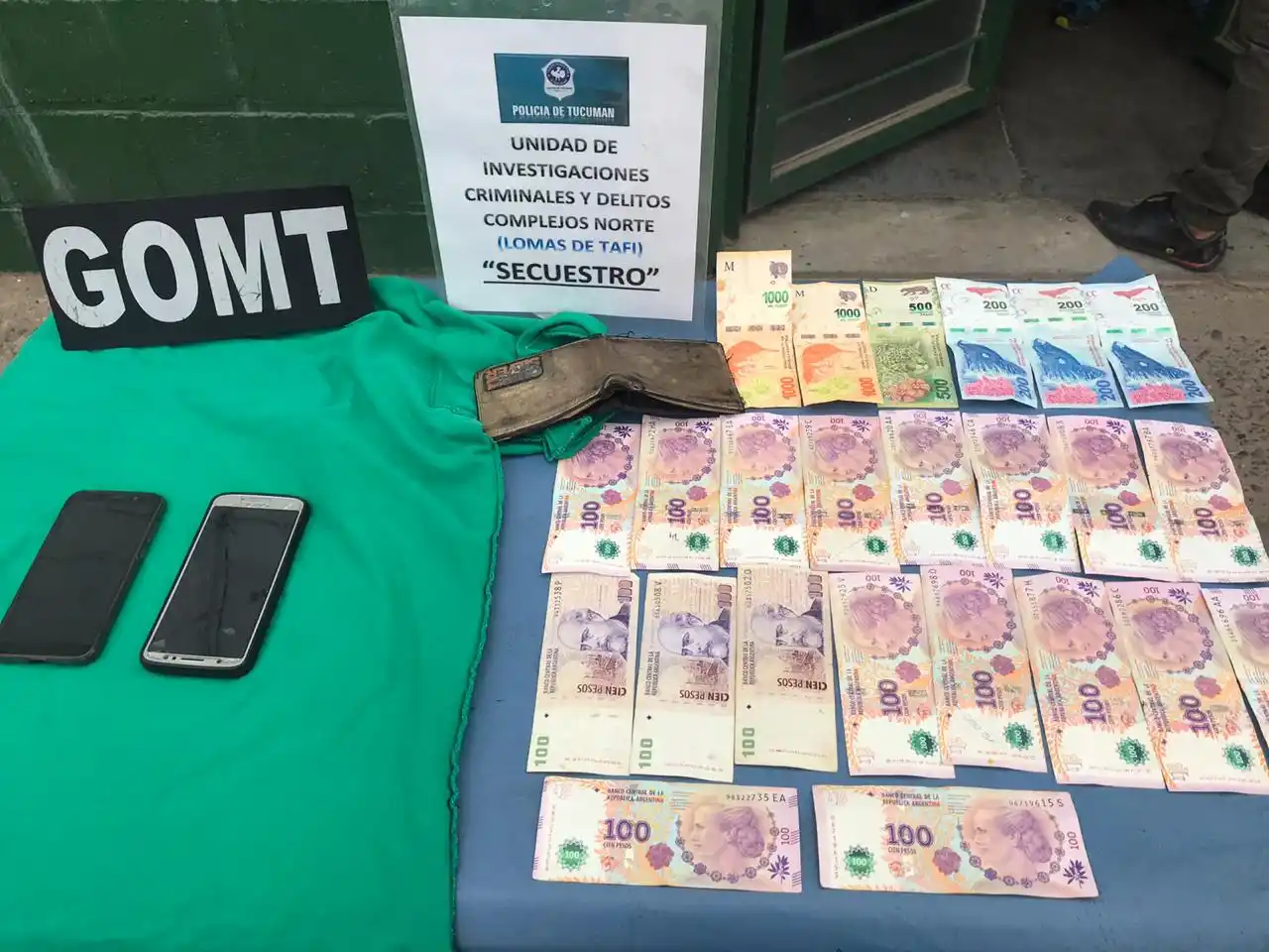 Elementos recuperados en la detención de Catita.