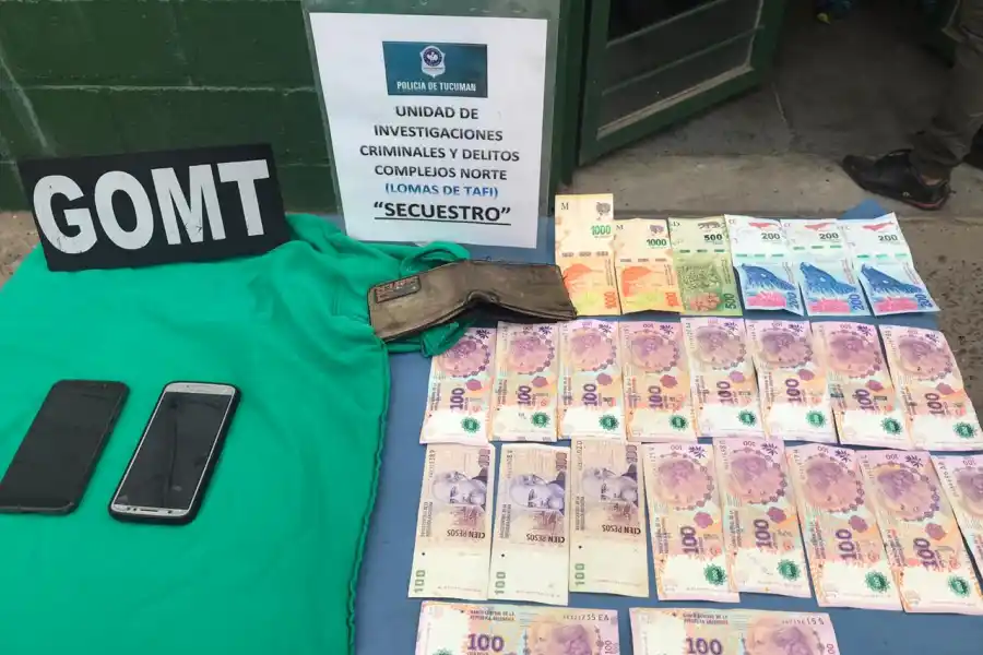 Elementos recuperados en la detención de Catita.