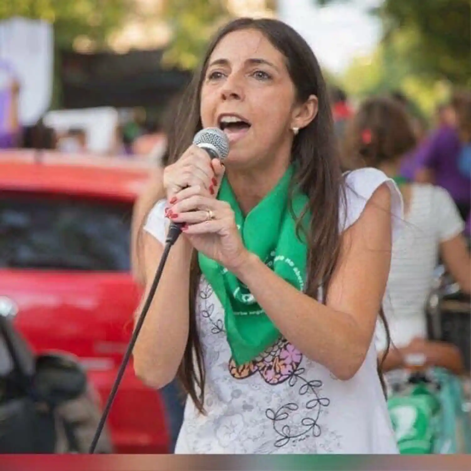 PAÑUELO VERDE. Soledad Deza es abogada feminista, integrante de la fundación Mujeres por Mujeres.