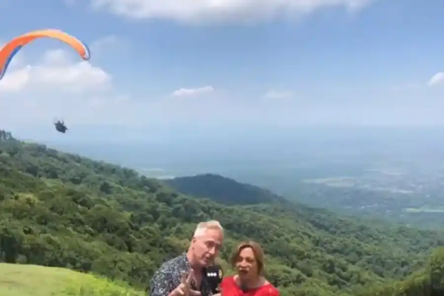 Marley y Lizy volaron en parapente y disfrutaron de los vinos tucumanos