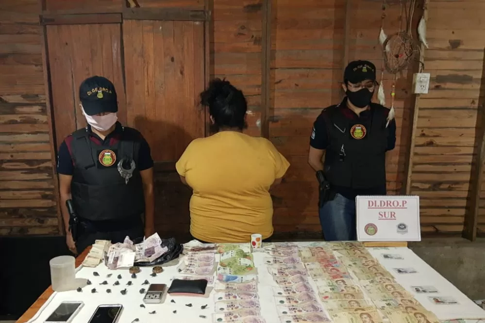 Concepción: cocaína, marihuna y una mujer detenida 