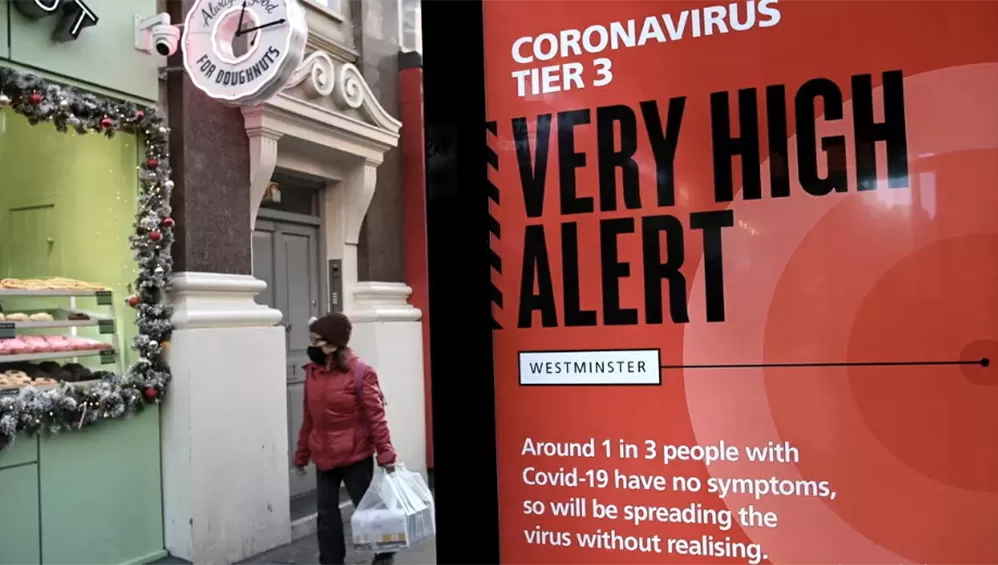Reino Unido registró 30.004 nuevos contagios de covid-19