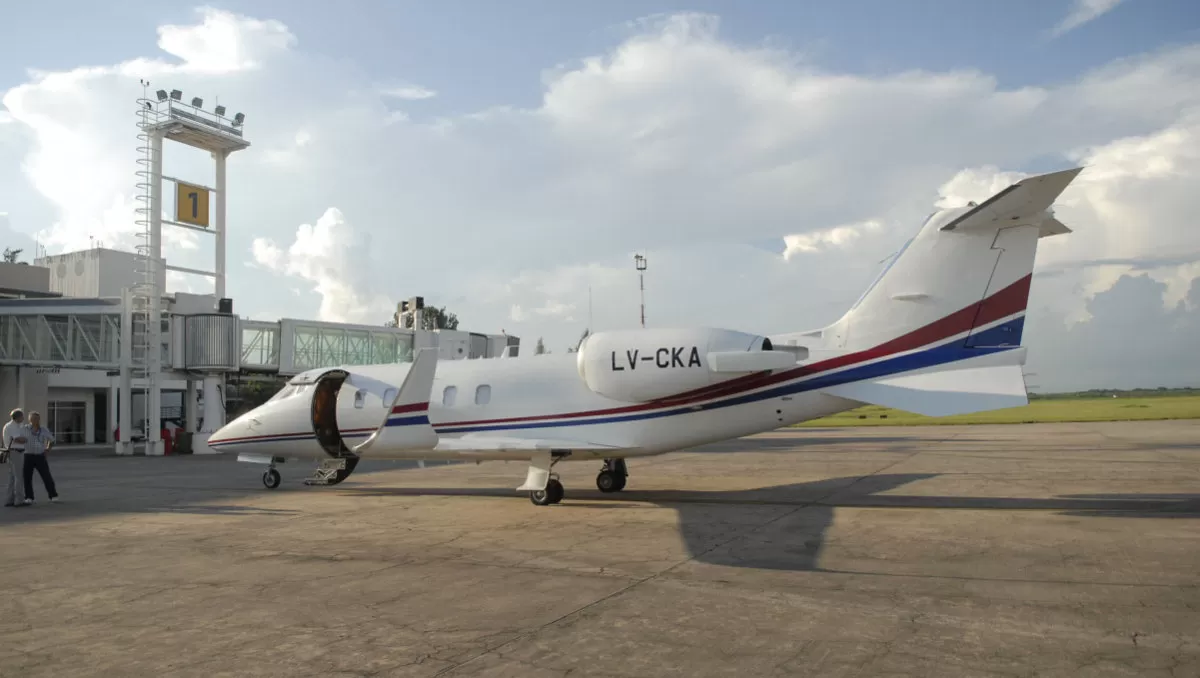 MANTENIMIENTO. El LearJet, patente LV-CKA, permanecerá en Fort Lauderdale. Foto de archivo LA GACETA / Osvaldo Ripoll