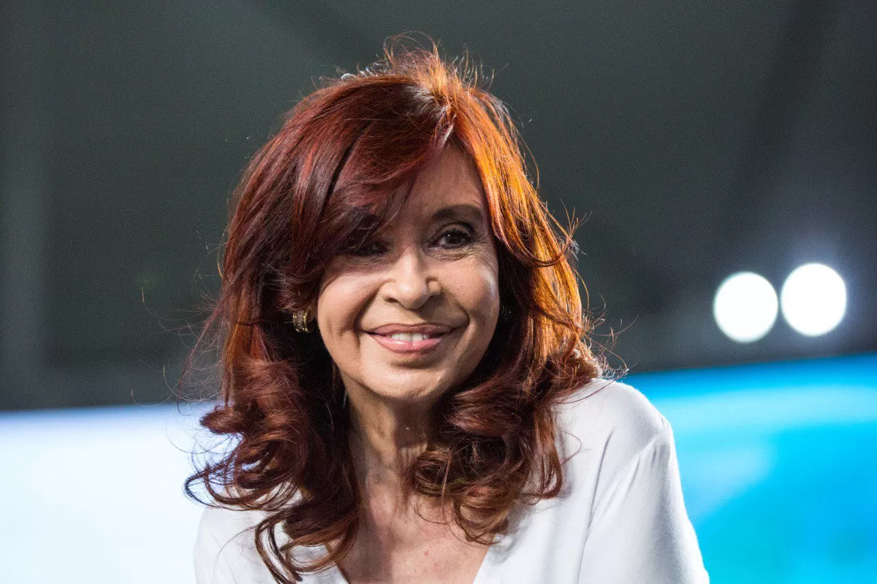 Cristina Kirchner. Foto con la que compartió el mensaje navideño. 