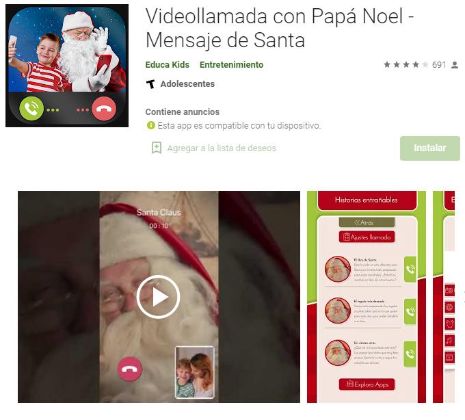 Cinco apps para hacer una videollamada con Papá Noel