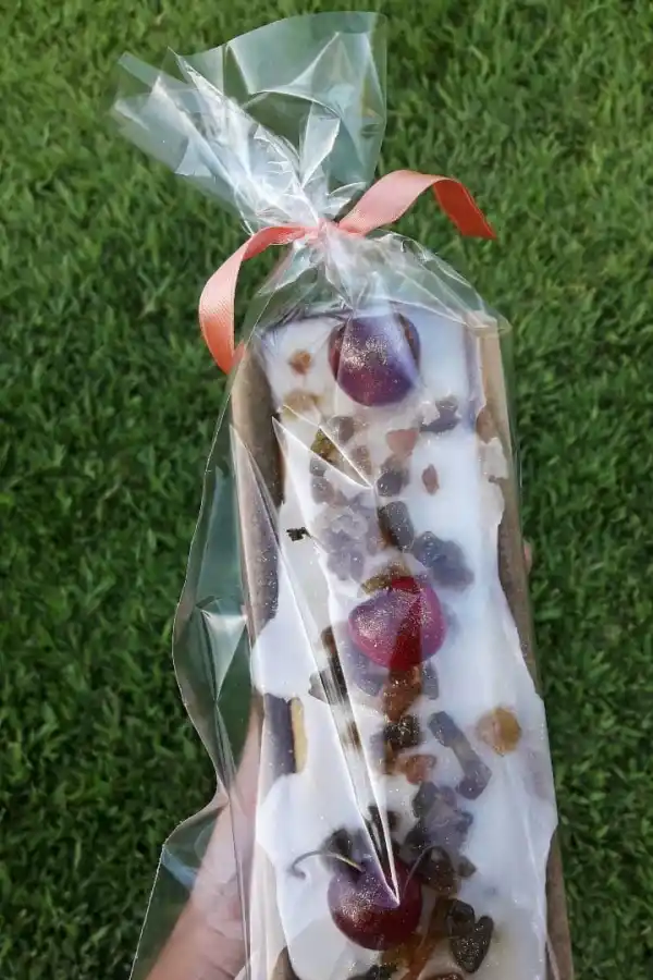 Budín de frutas tradicional