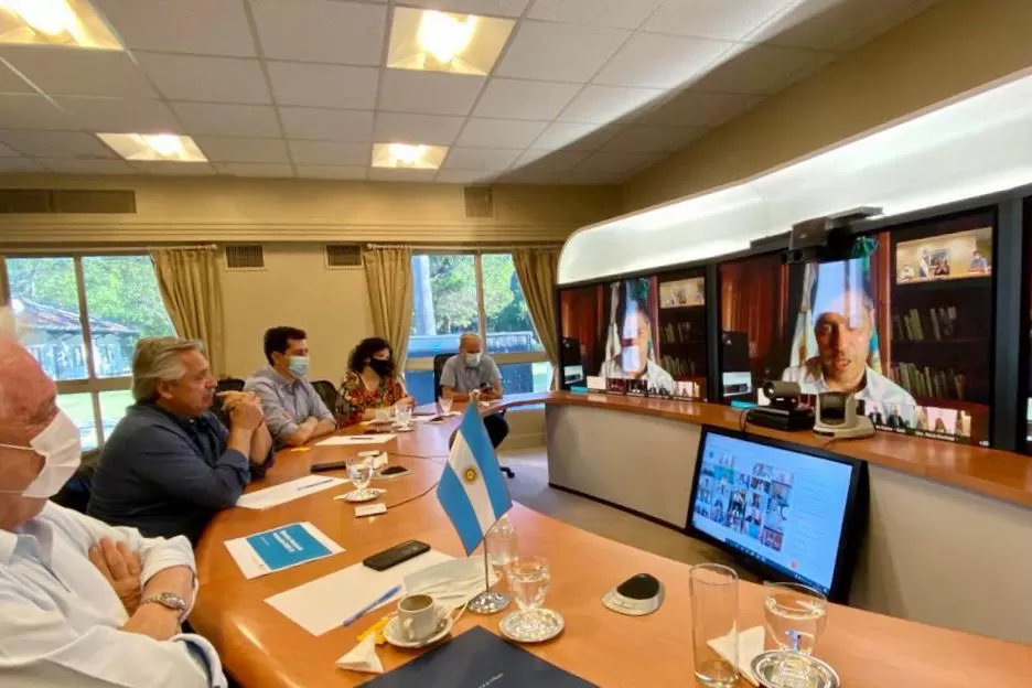 PLAN DE VACUNACIÓN. Reunión virtual entre Alberto Fernández y los gobernadores.