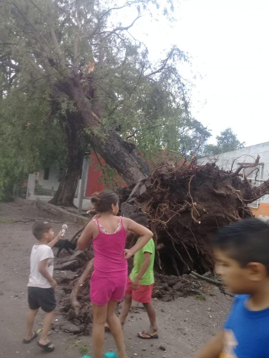 GRAVES DAÑOS. El viento del 24 generó destrozos en viviendas. Foto: Prensa Colombres