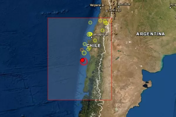 Fuerte sismo sacudió la zona centro y sur de Chile