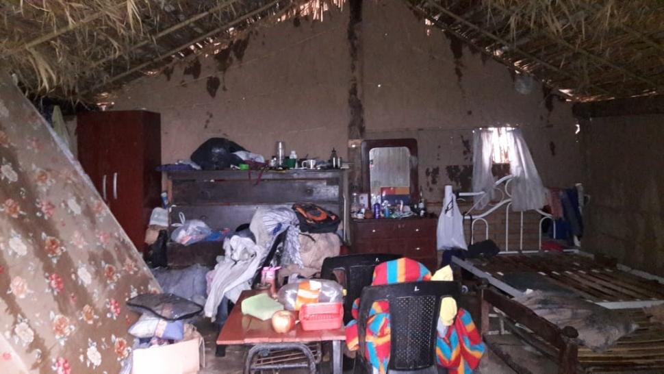 La tormenta dejó sin techo a 48 familias en Los Ralos