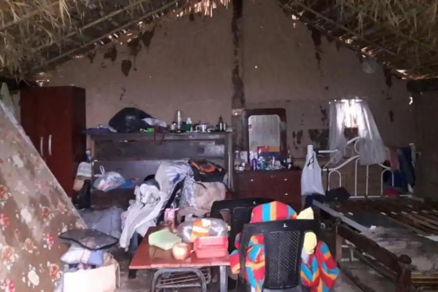 La tormenta dejó sin techo a 48 familias en Los Ralos