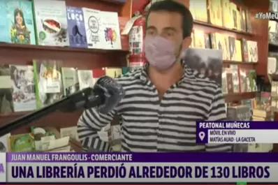 Entró agua a una librería y se perdieron entre 130 y 140 libros