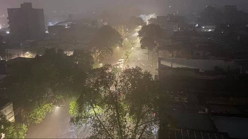 LA FURIA DEL AGUA. Cayeron 120 mm de lluvia en 45 minutos. 