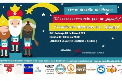Organizan una corrida solidaria de 12 horas para recaudar juguetes