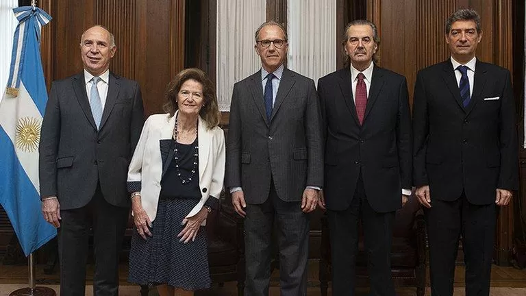 Los jueces de la Corte Suprema de Justicia de la Nación.
