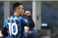 Con tres goles de Lautaro Martínez, Inter ganó y le metió presión a Milan