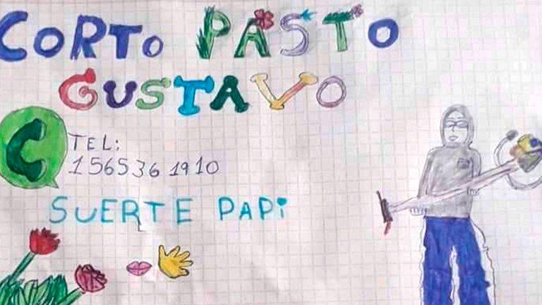 El dibujo viral de su hija cambió la suerte de un tucumano que estaba sin trabajo
