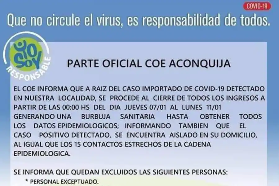 Cerraron los accesos a Las Estancias por un caso de coronavirus