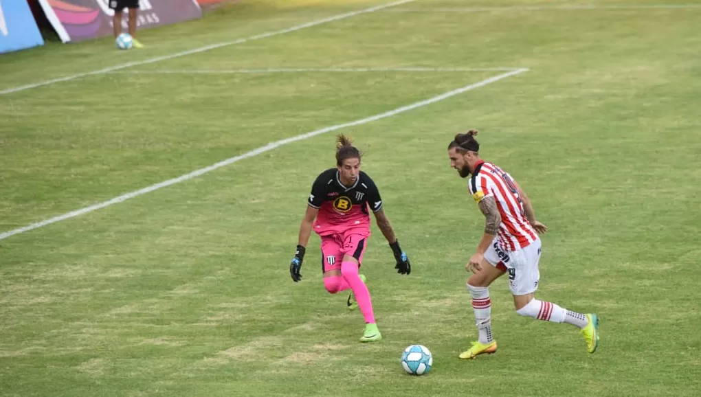 TABLAS. San Martín cerró la primera parte del torneo con un empate ante Gimnasia (Mendoza) en Ciudadela.