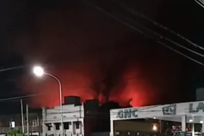 Se perdieron todos los materiales de un galpón incendiado