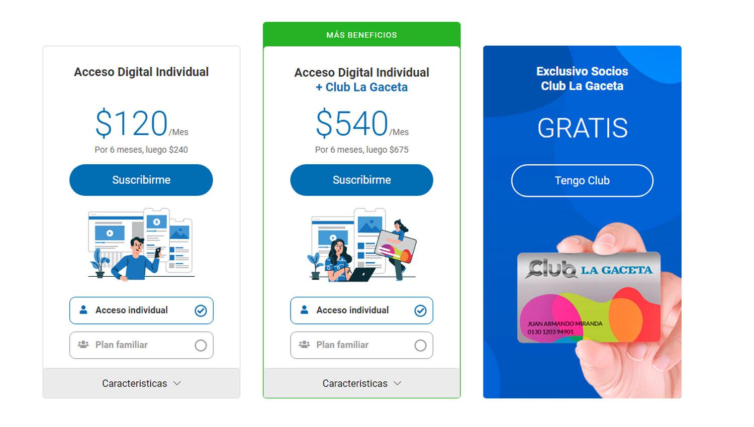 Formá parte de la gran comunidad LA GACETA, suscribite a solo $4 por día