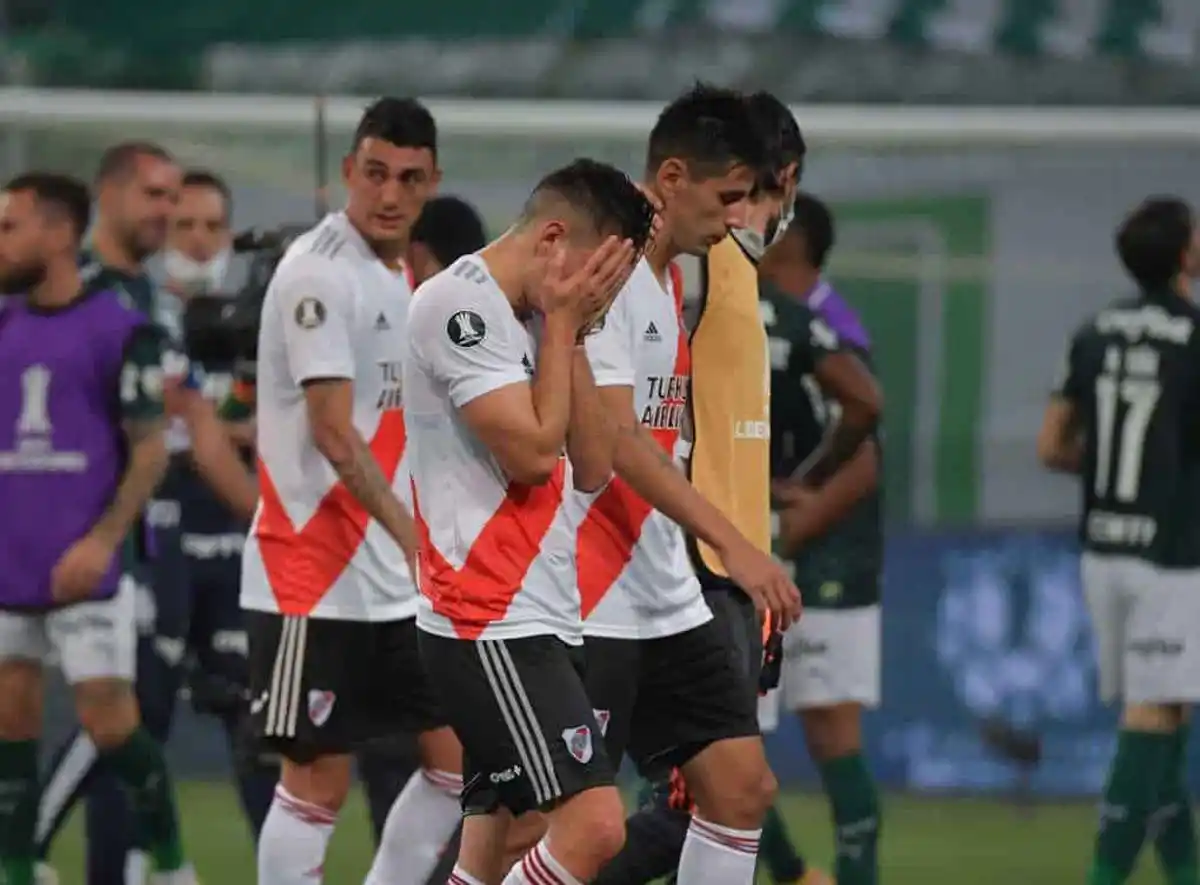 NO BASTÓ. En uno de los mejores partidos del ciclo de Marcelo Gallardo, River igualmente quedó eliminado de la cancha de Palmeiras.