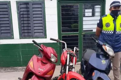 La Policía secuestró motocicletas robadas, que eran buscadas por la Justicia