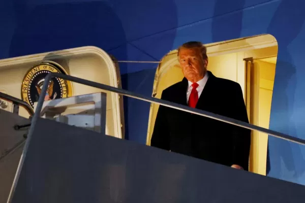Trump habló, pero no dijo nada sobre su juicio político