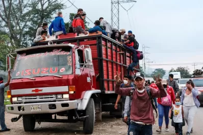 Advertencia para las caravanas de Honduras