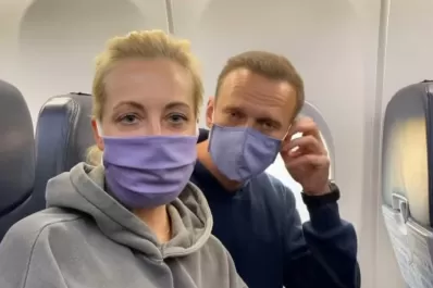 El opositor ruso Alexéi Navalny fue detenido tras su regreso a Rusia